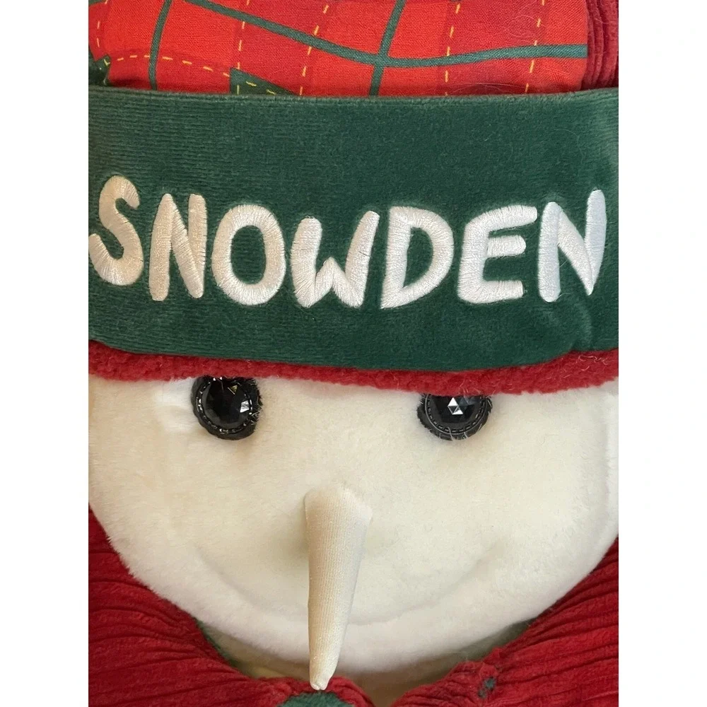 1998 Snowden Plush Stuffed Snowman Target Vintage Christmas Holiday